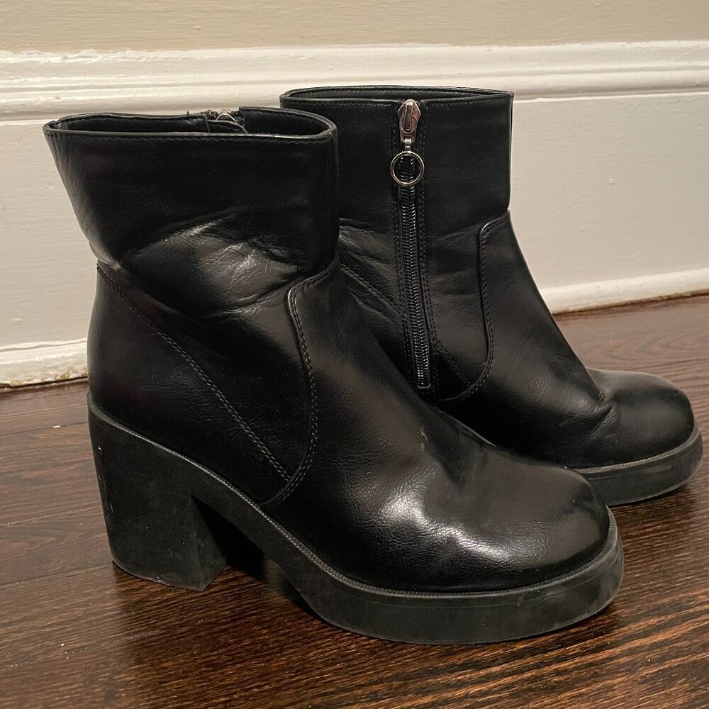 Chunky Zip Boots